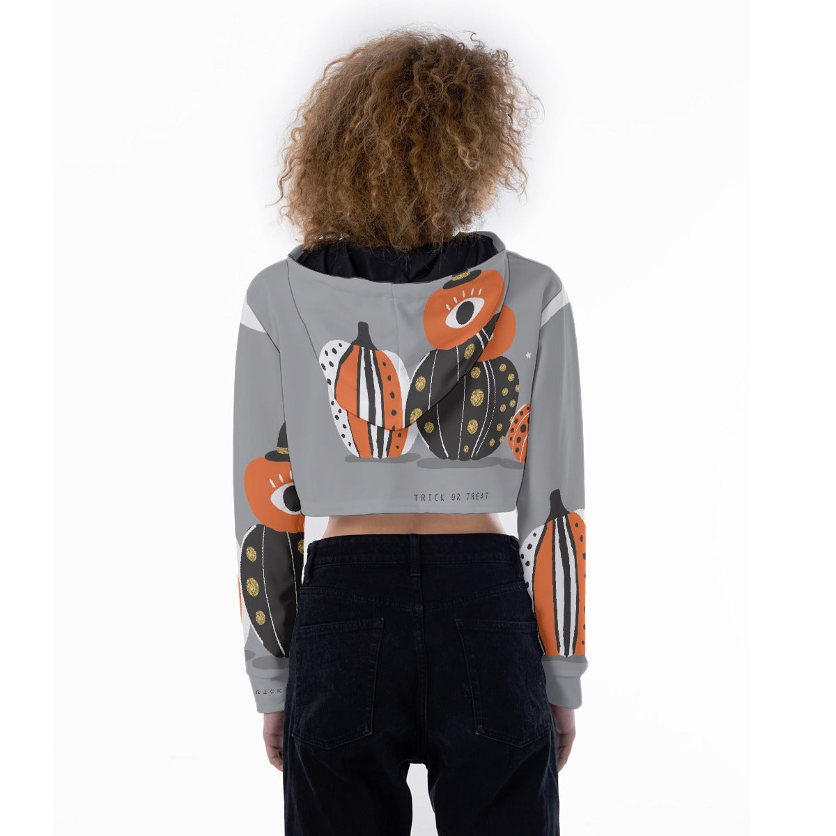 All-Over Print Women's Crop Top Hoodie