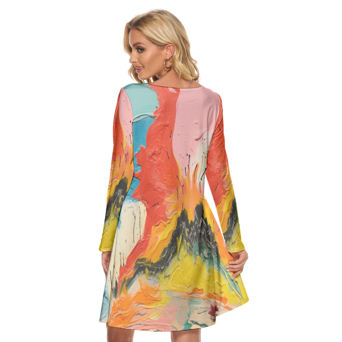 All-Over Print Women's Crew Neck Dress