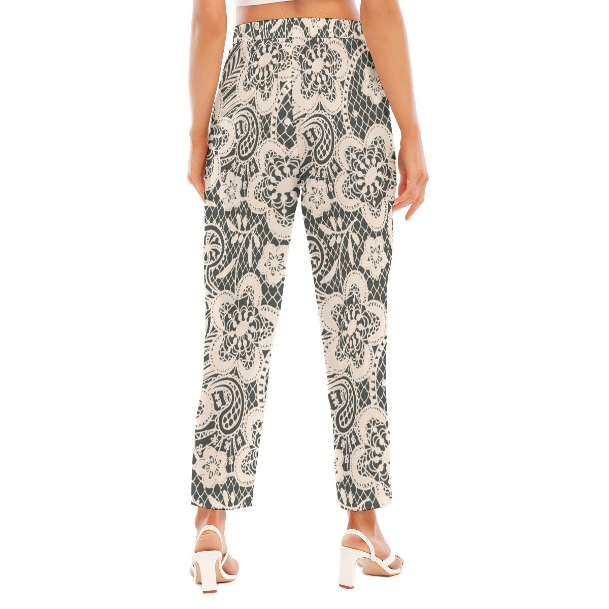 All-Over Print Women's Loose Straight-leg Pants