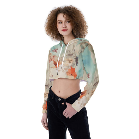 All-Over Print Women's Crop Top Hoodie