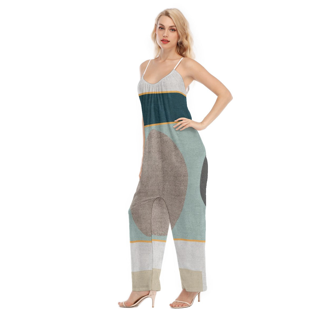 All-Over Print Women's Loose Cami Jumpsuit