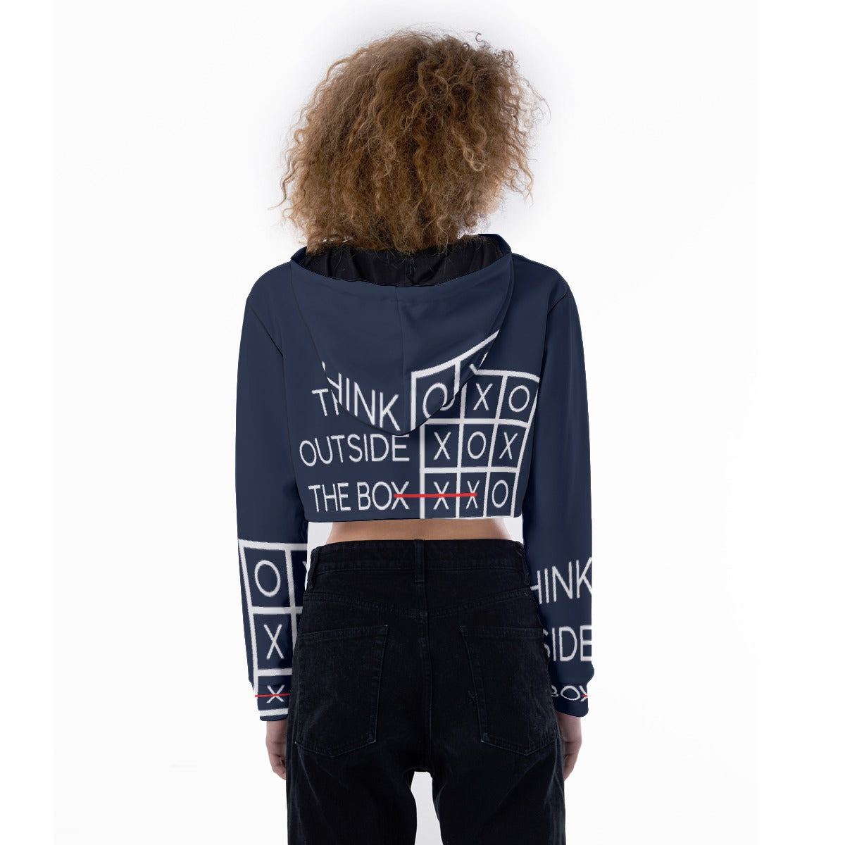 All-Over Print Women's Crop Top Hoodie