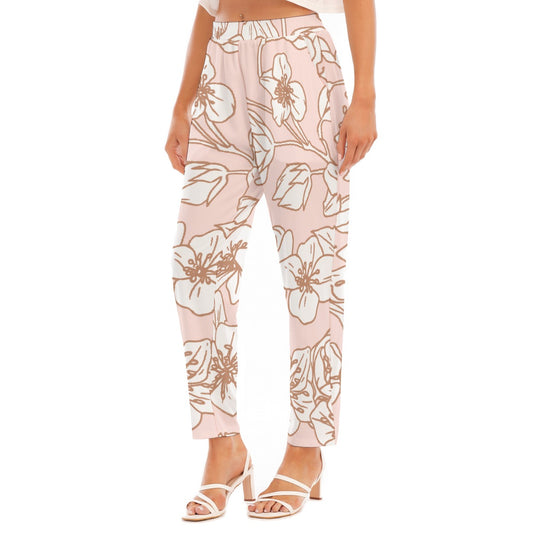 All-Over Print Women's Loose Straight-leg Pants