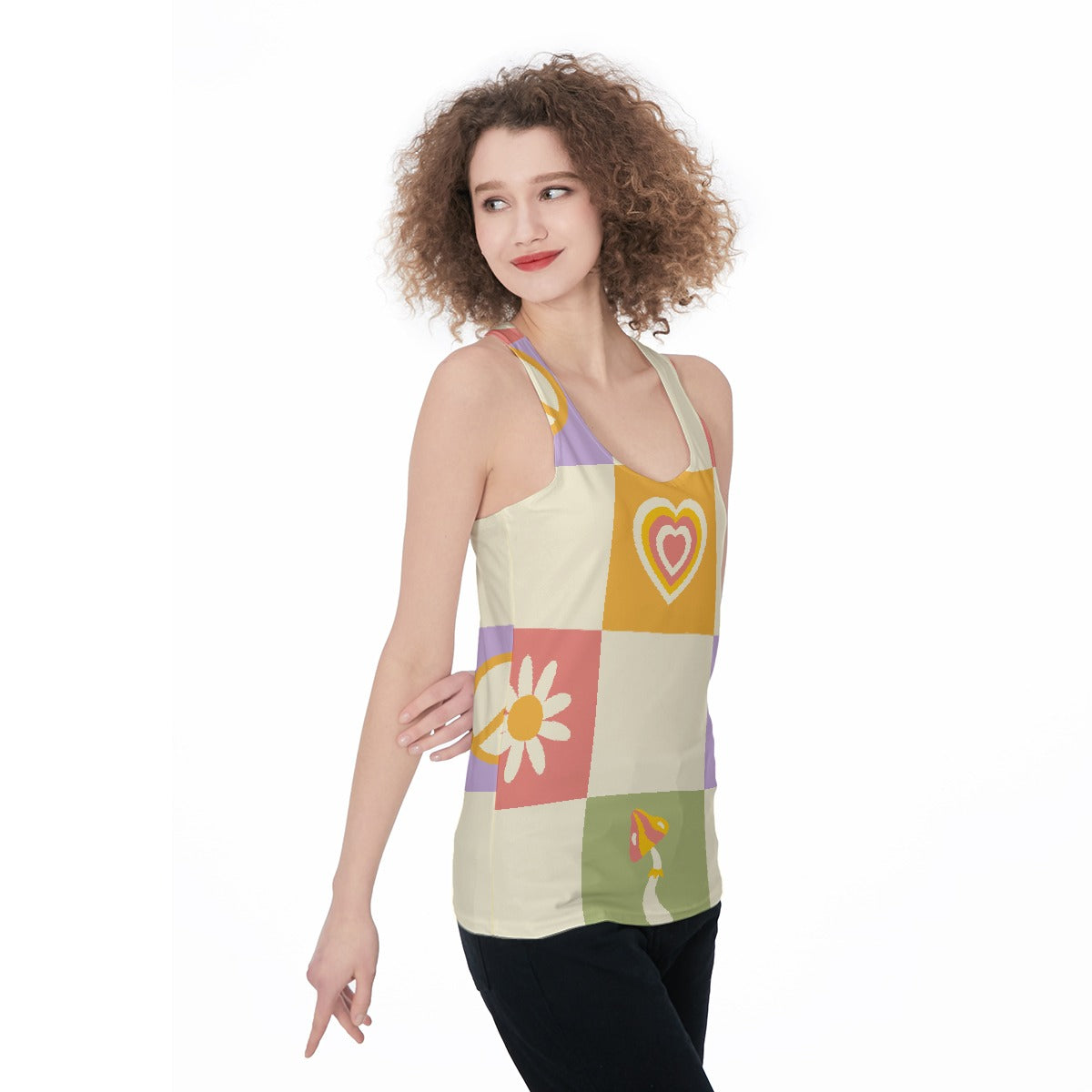 All-Over Print Women's Racerback Tank Top