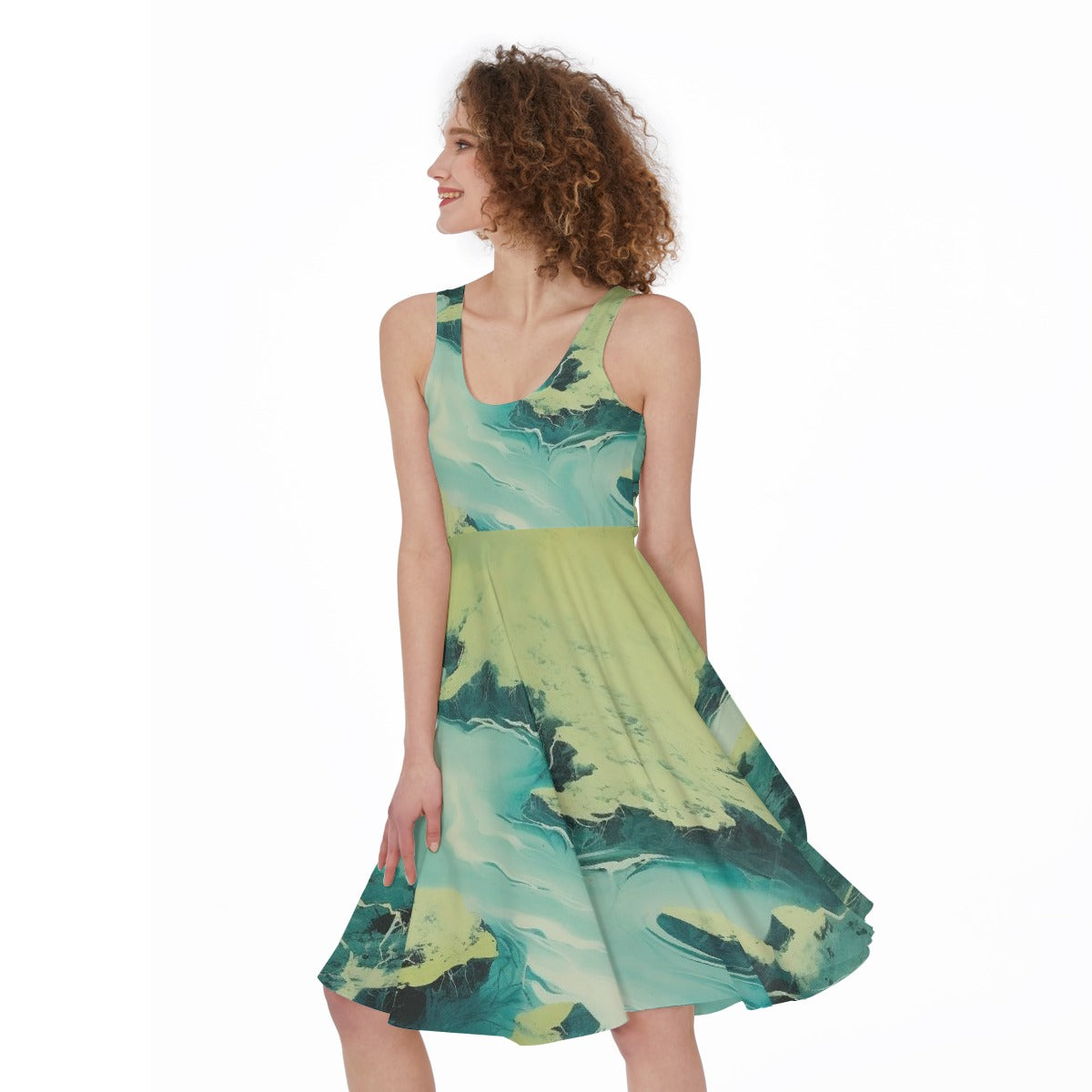 All-Over Print Women's Sleeveless Dress