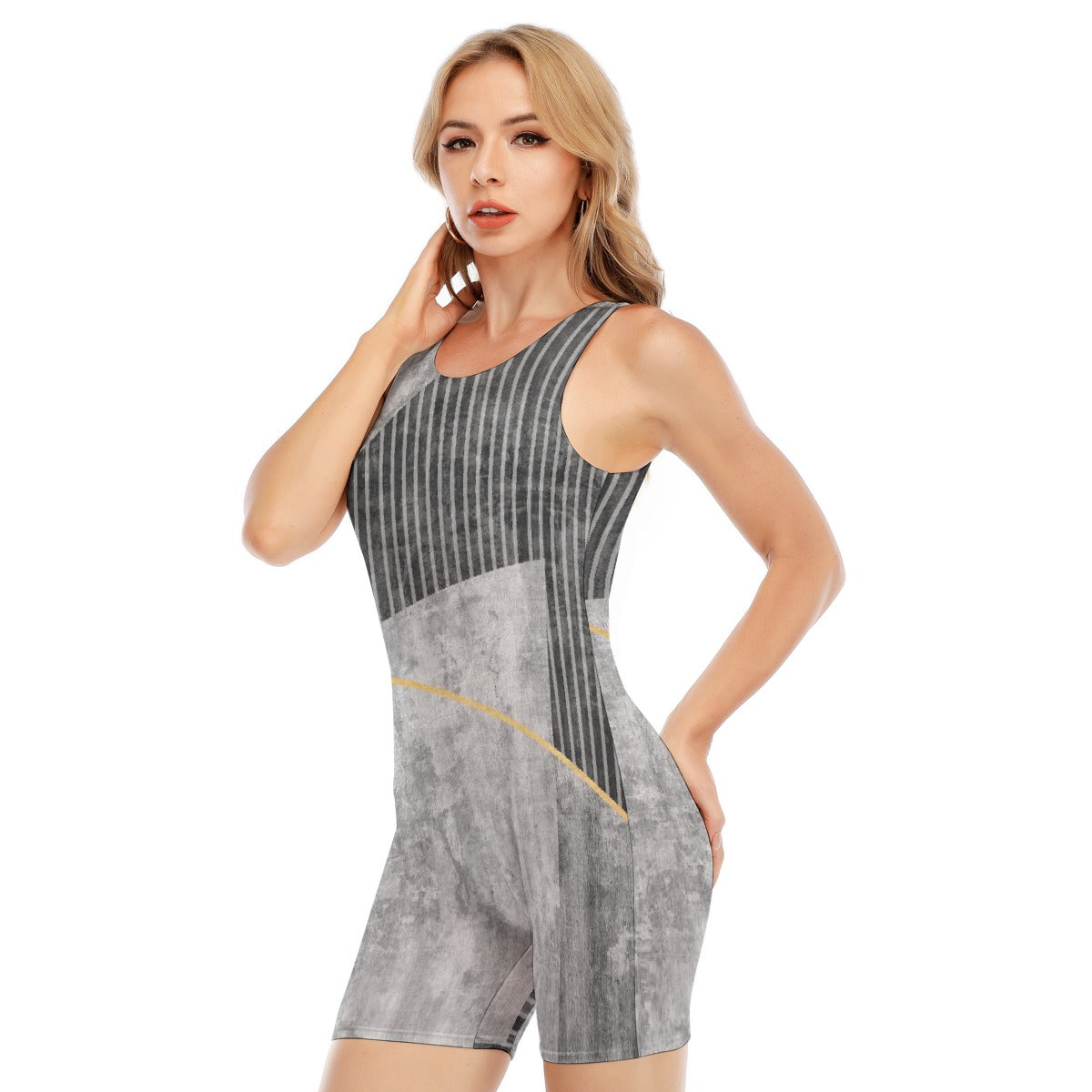 All-Over Print Women's Sleeveless One-piece Swimsuit