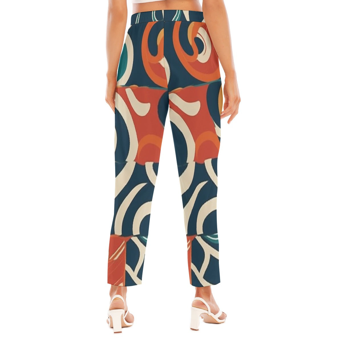 All-Over Print Women's Loose Straight-leg Pants