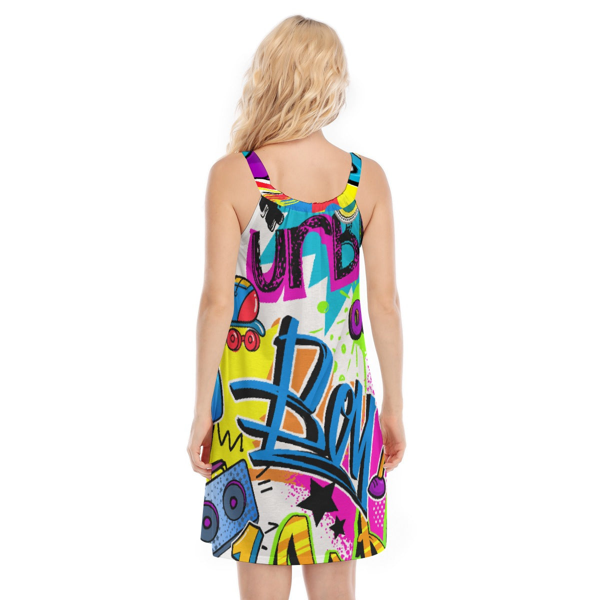 All-Over Print Women's Sleeveless Cami Dress