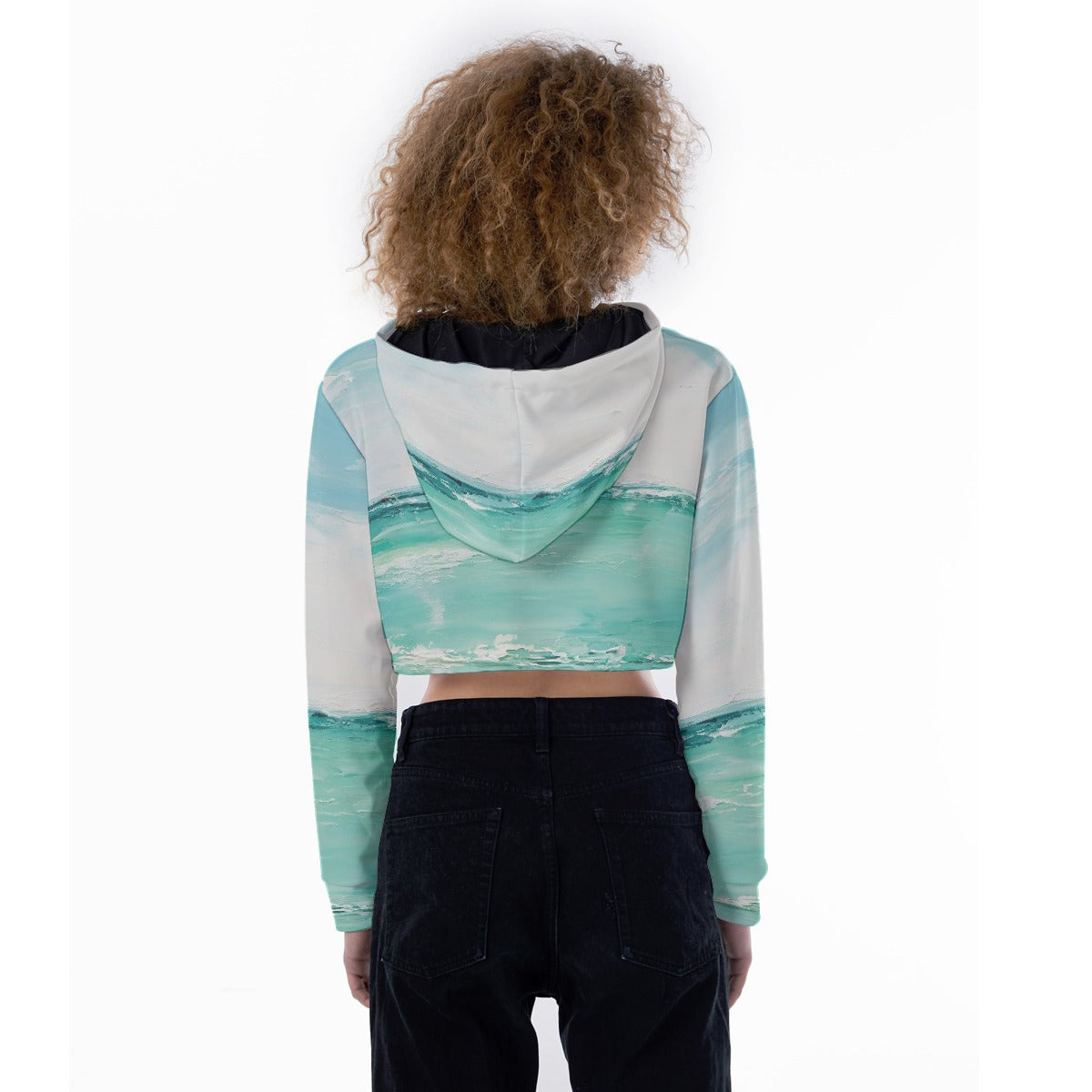 All-Over Print Women's Crop Top Hoodie