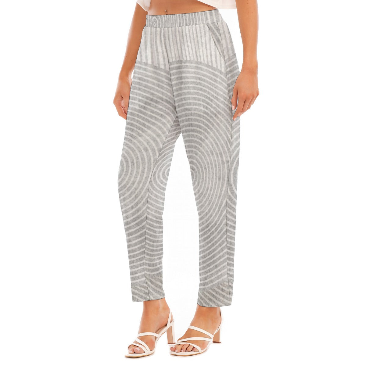 All-Over Print Women's Loose Straight-leg Pants