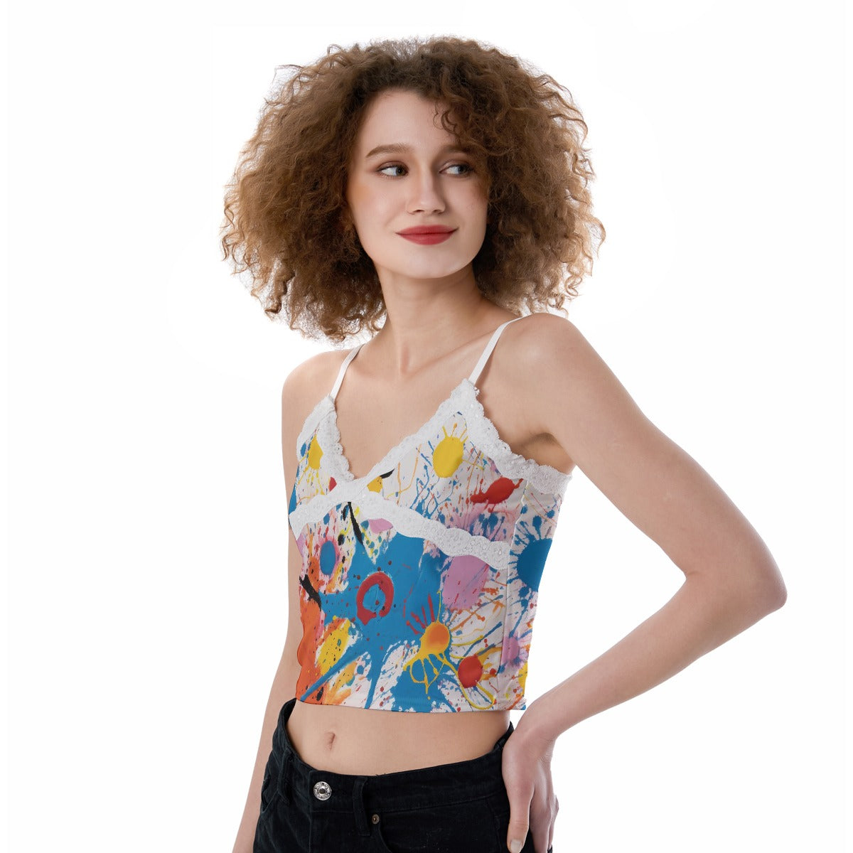 All-Over Print Women's Lace Camisole