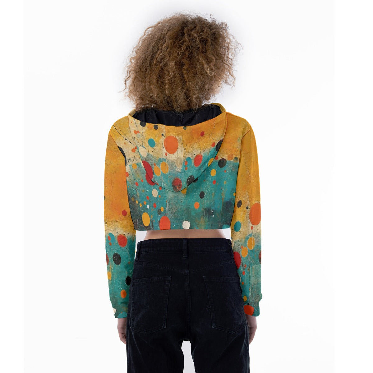 All-Over Print Women's Crop Top Hoodie