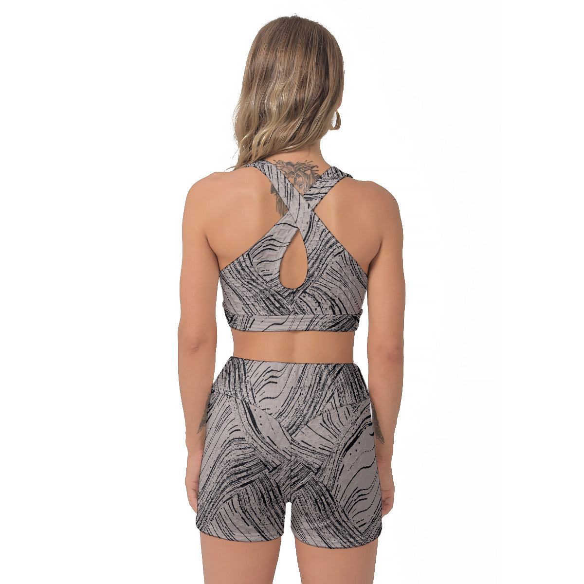 All-Over Print Women's Sports Bra Suit