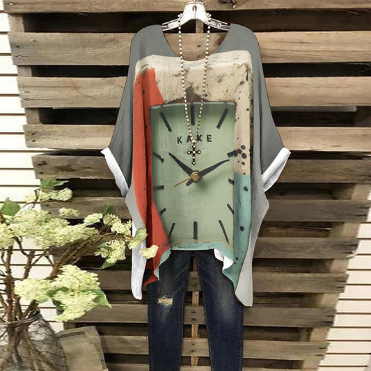 All-Over Print Women's Bat Sleeve Shirt