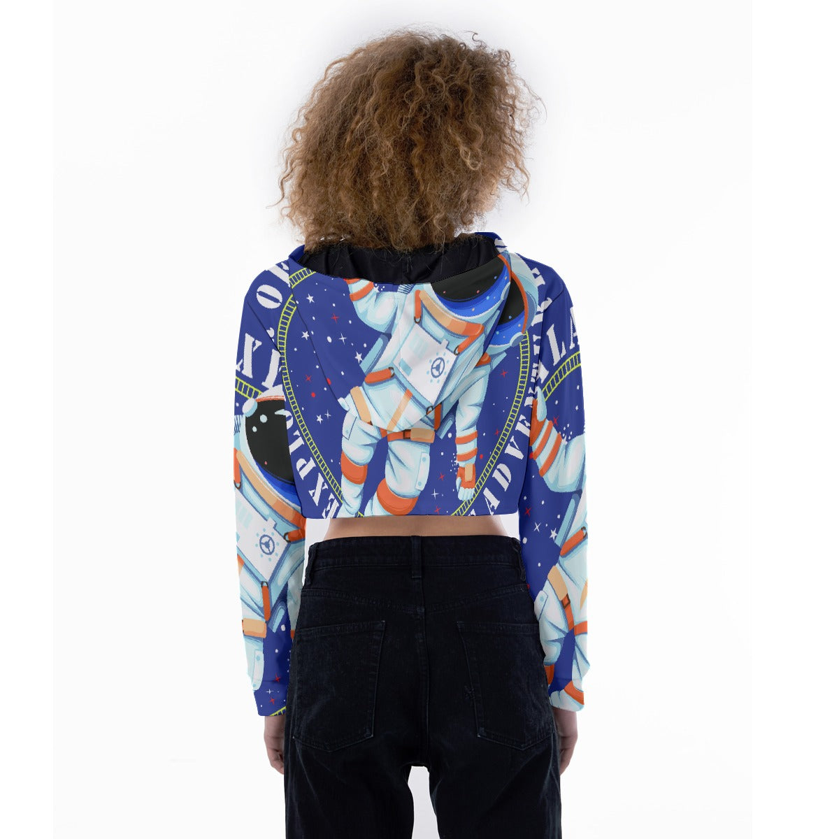 All-Over Print Women's Crop Top Hoodie