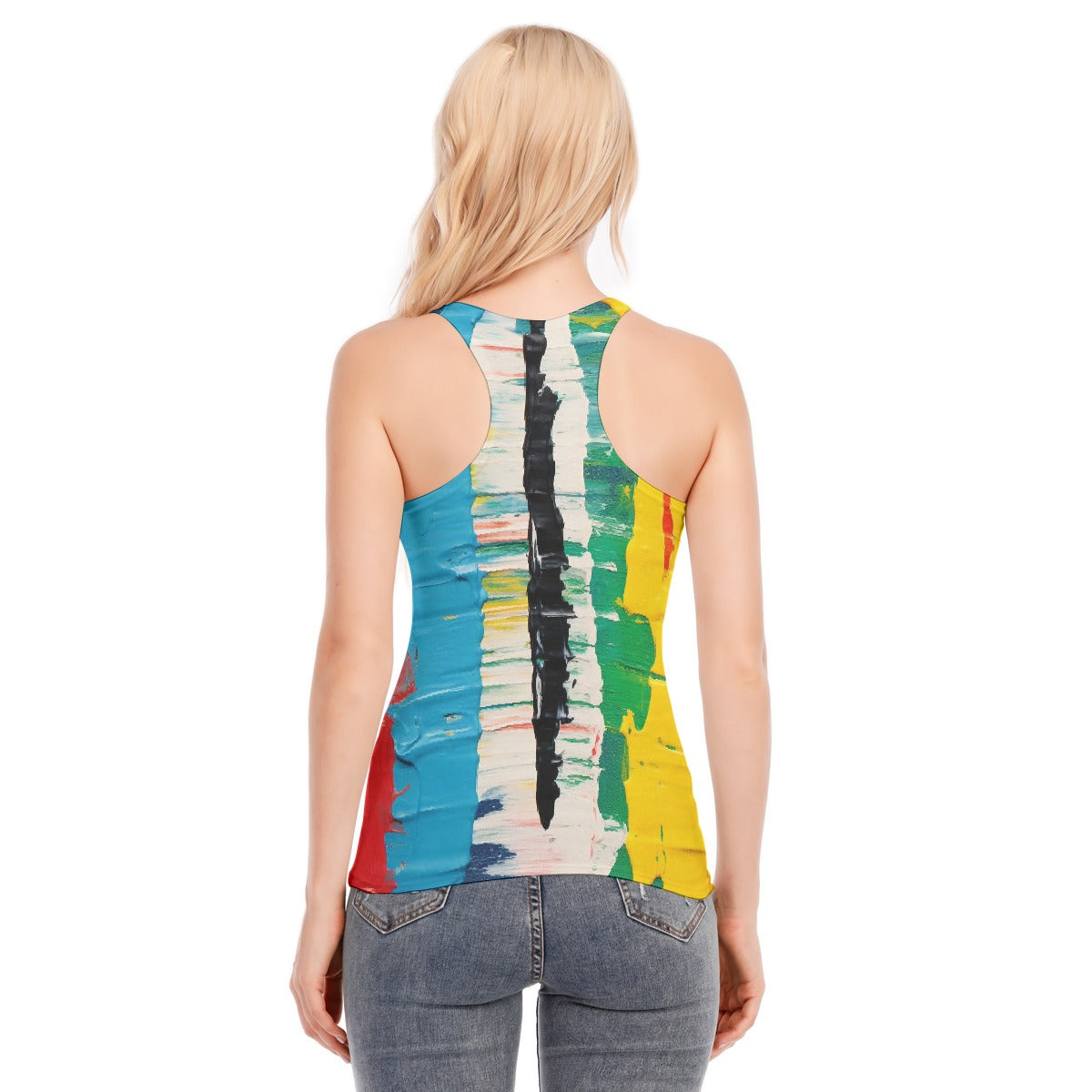 All-Over Print Women's Racer Vest | 190GSM Cotton