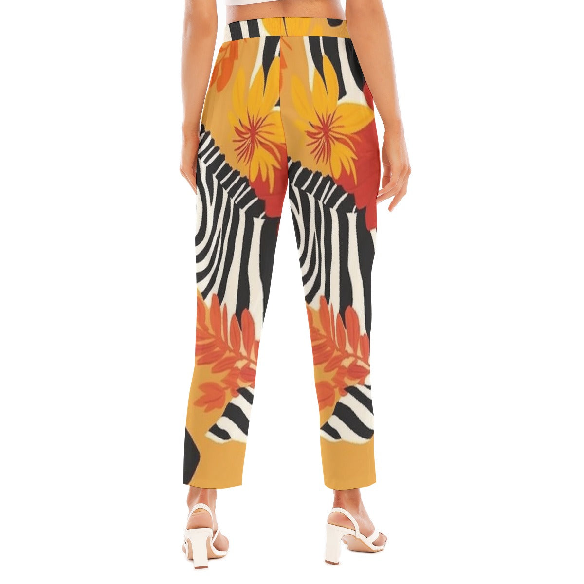 All-Over Print Women's Loose Straight-leg Pants