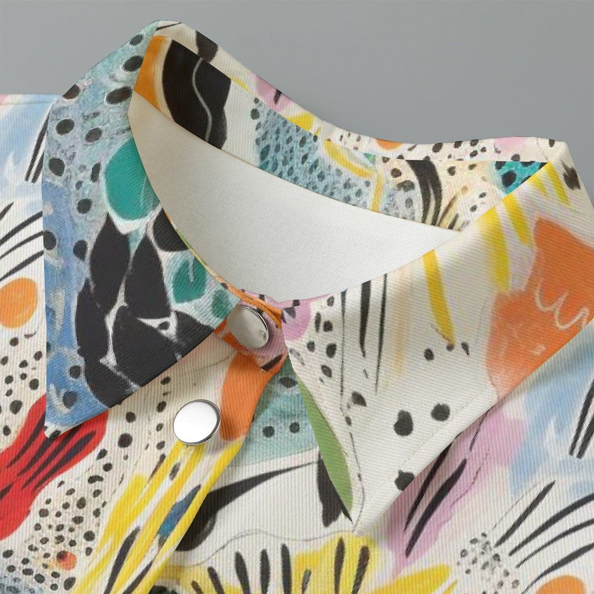 All-Over Print Women's Cropped Jacket | 245GSM Cotton