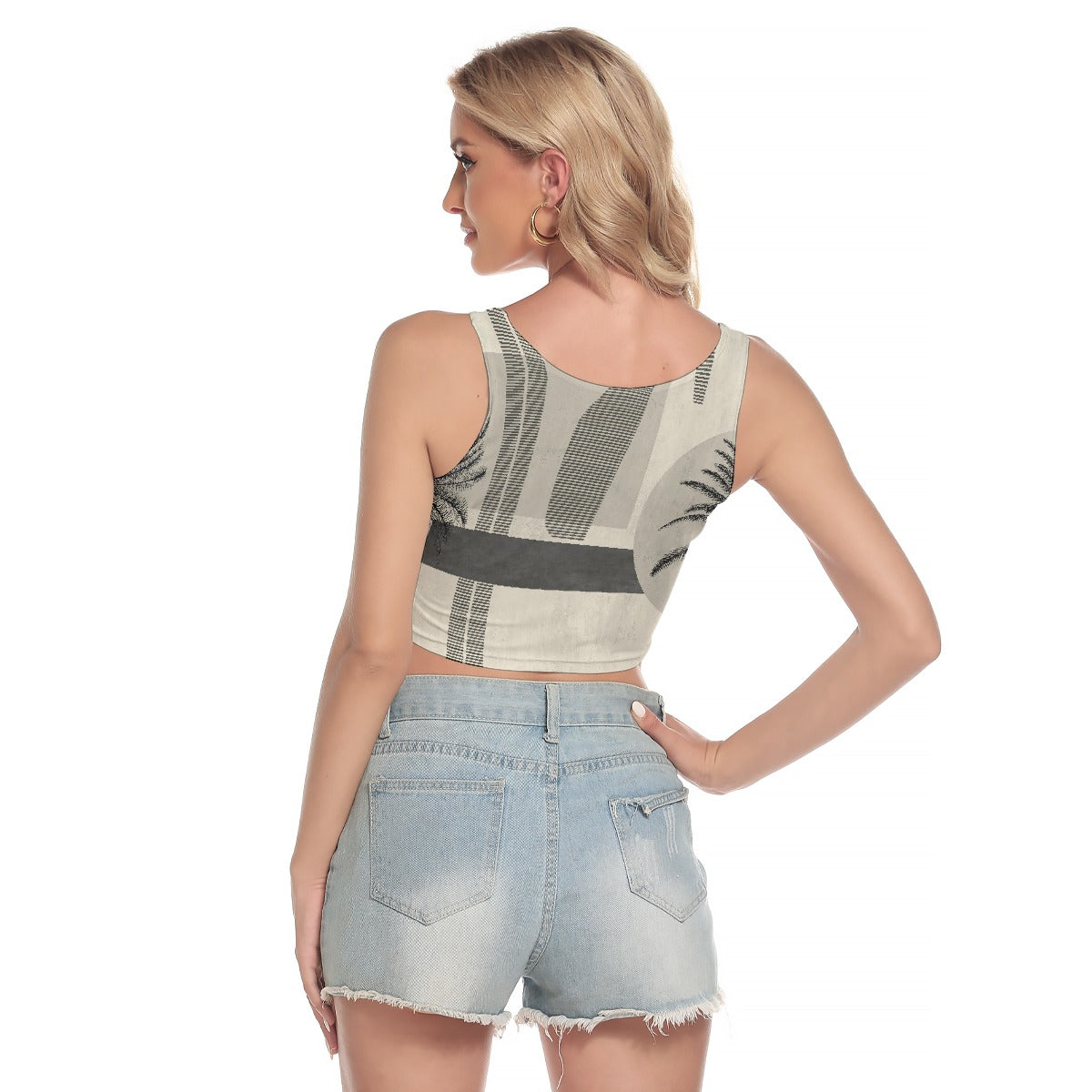 All-Over Print Women's Sport Crop Tank Top