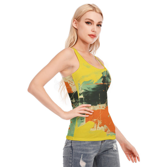 All-Over Print Women's Racer Vest | 190GSM Cotton