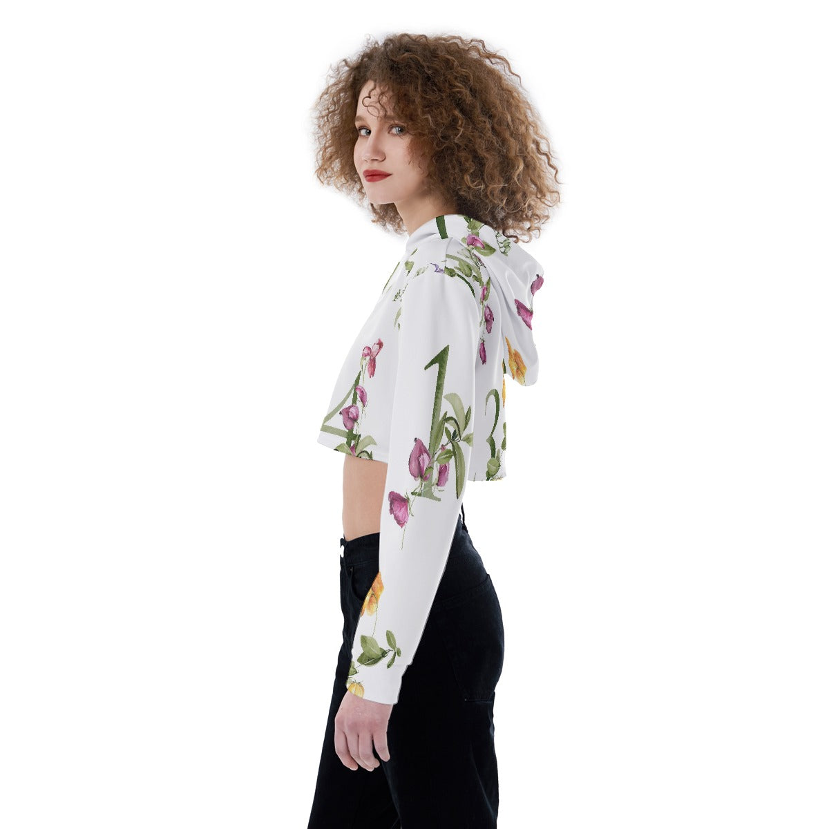 All-Over Print Women's Crop Top Hoodie
