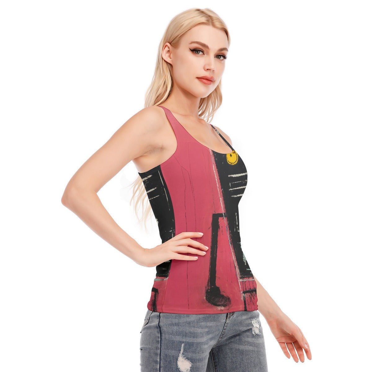 All-Over Print Women's Racer Vest | 190GSM Cotton