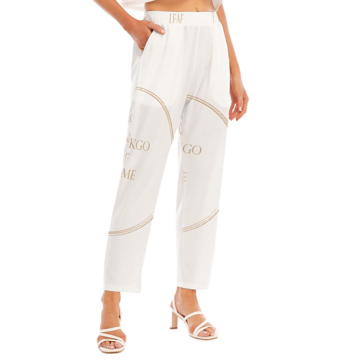 All-Over Print Women's Loose Straight-leg Pants