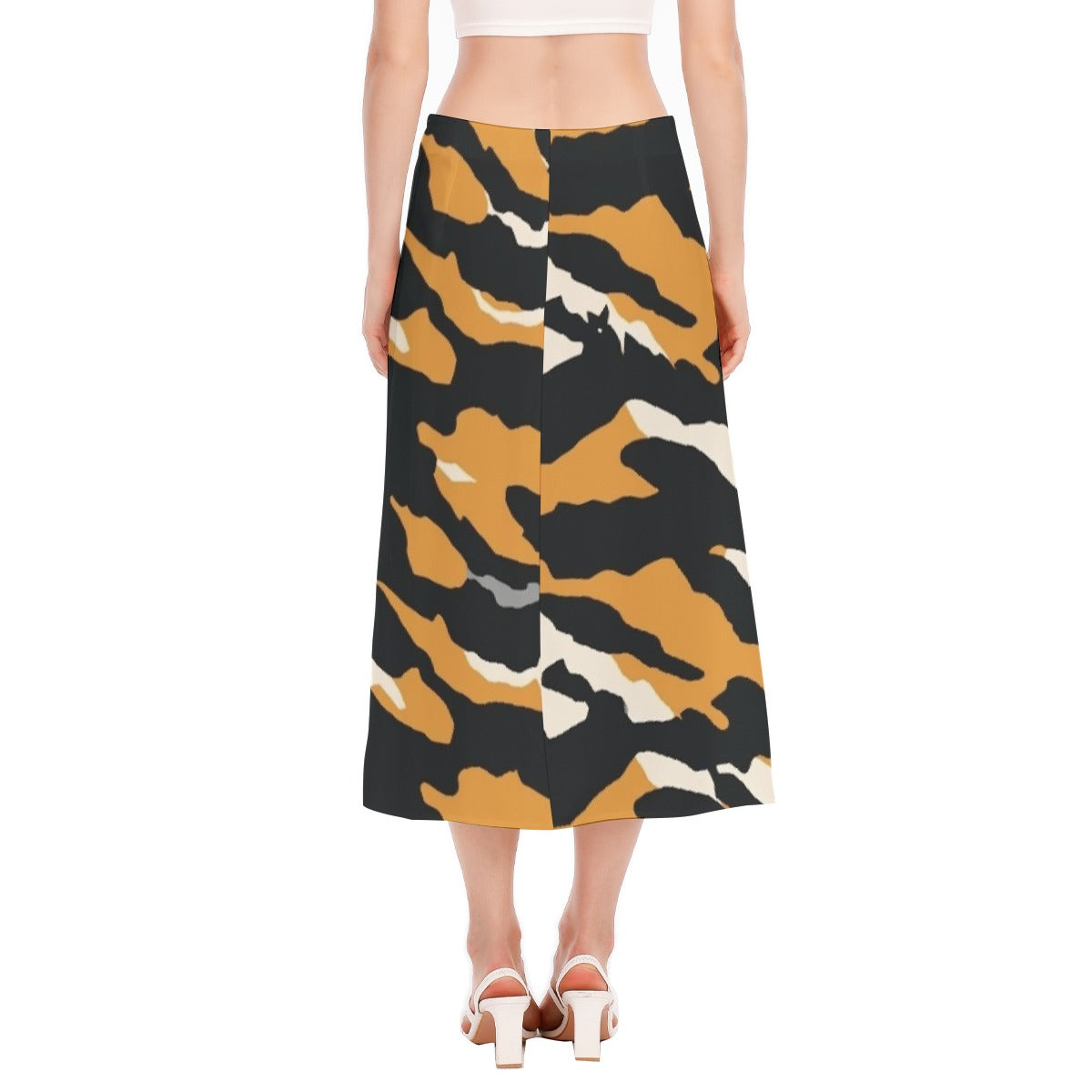 All-Over Print Women's High Slit Long Skirt