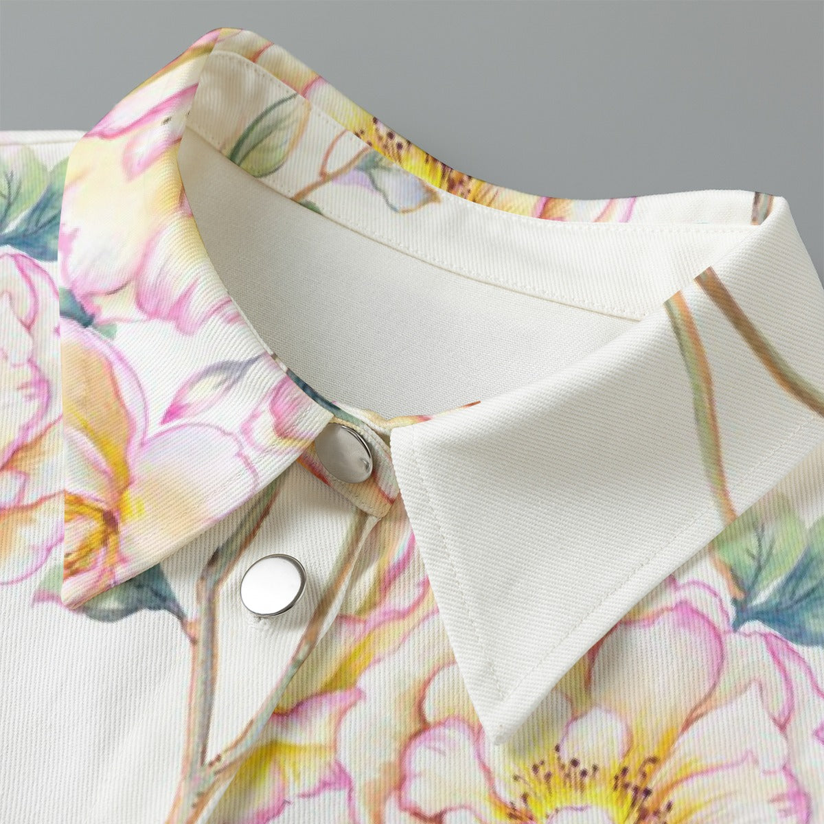 All-Over Print Women's Cropped Jacket | 245GSM Cotton