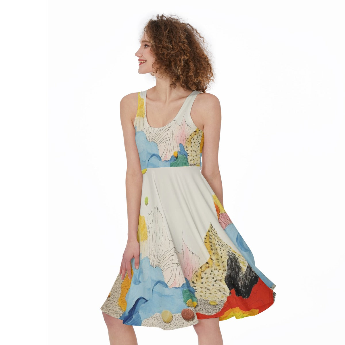 All-Over Print Women's Sleeveless Dress