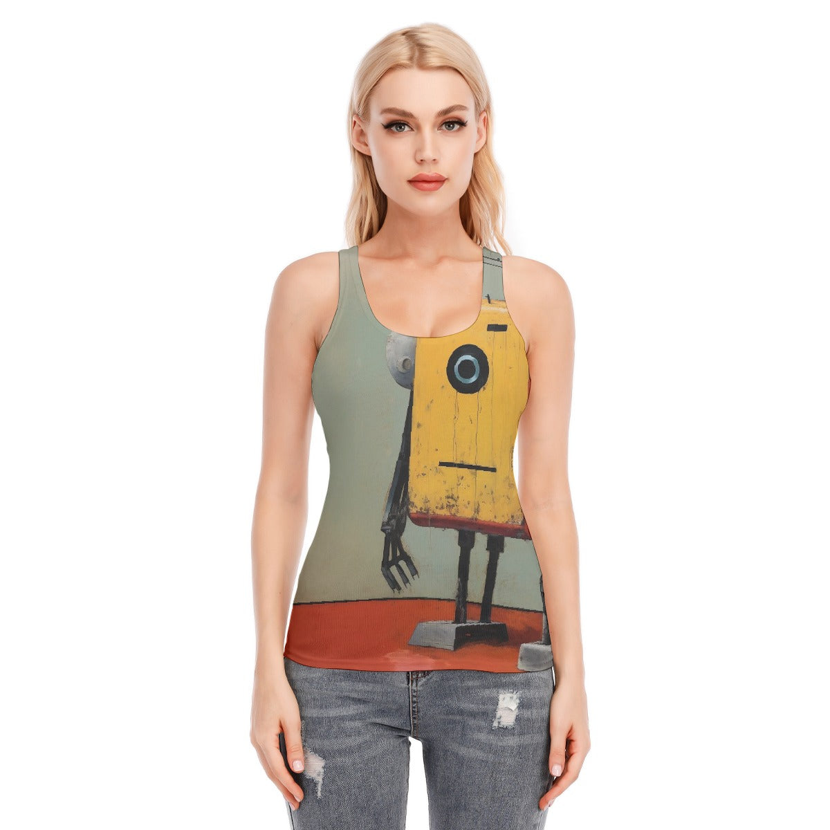 All-Over Print Women's Racer Vest | 190GSM Cotton