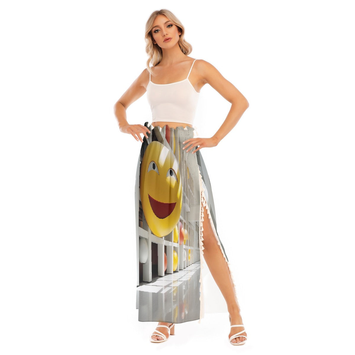 All-Over Print Women's Side Split Skirt