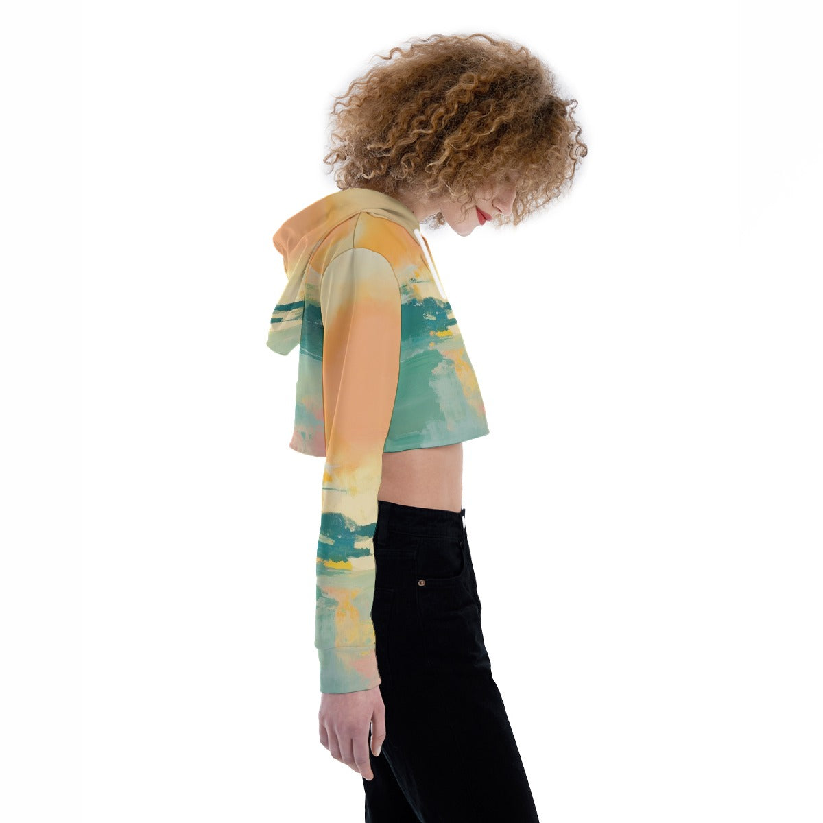 All-Over Print Women's Crop Top Hoodie