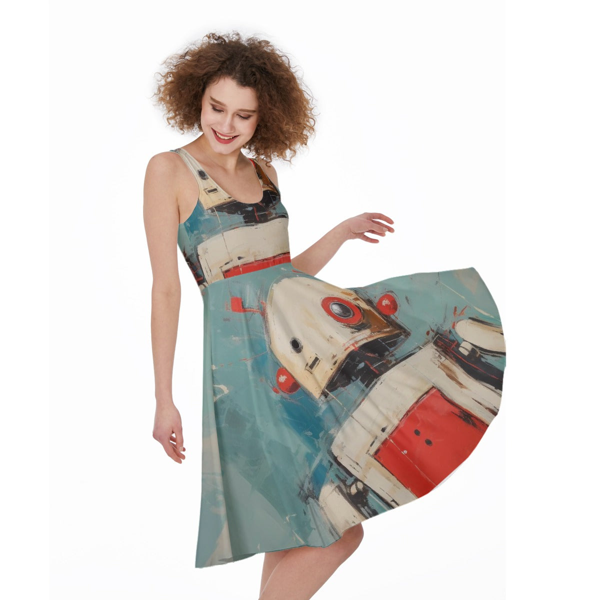 All-Over Print Women's Sleeveless Dress