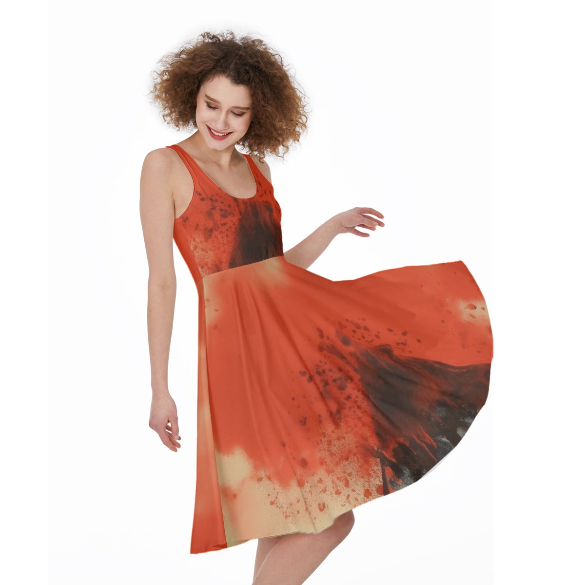 All-Over Print Women's Sleeveless Dress