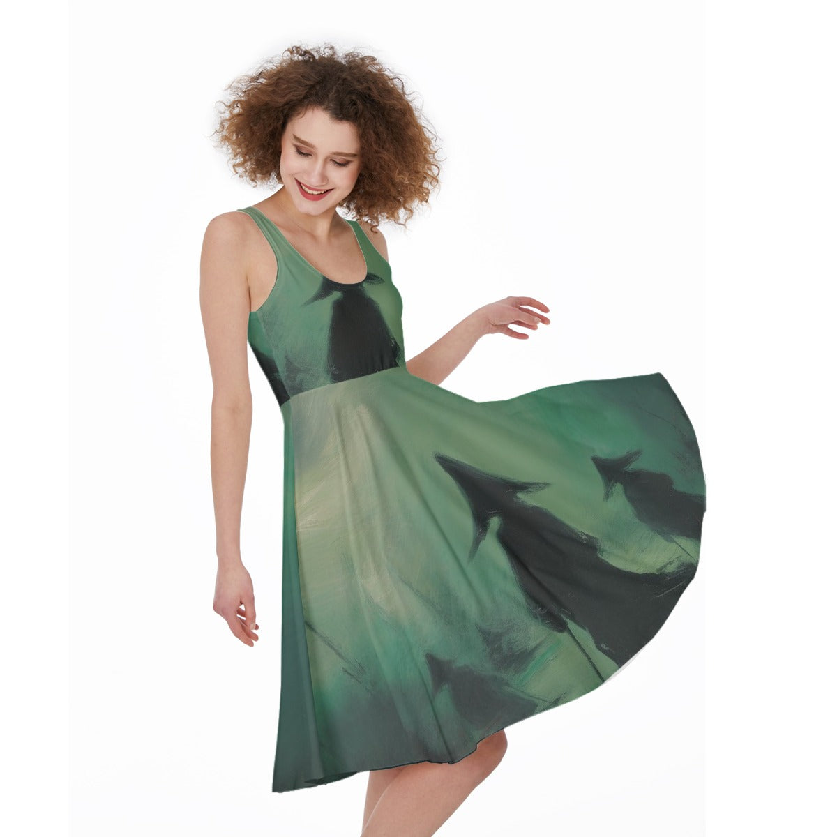 All-Over Print Women's Sleeveless Dress