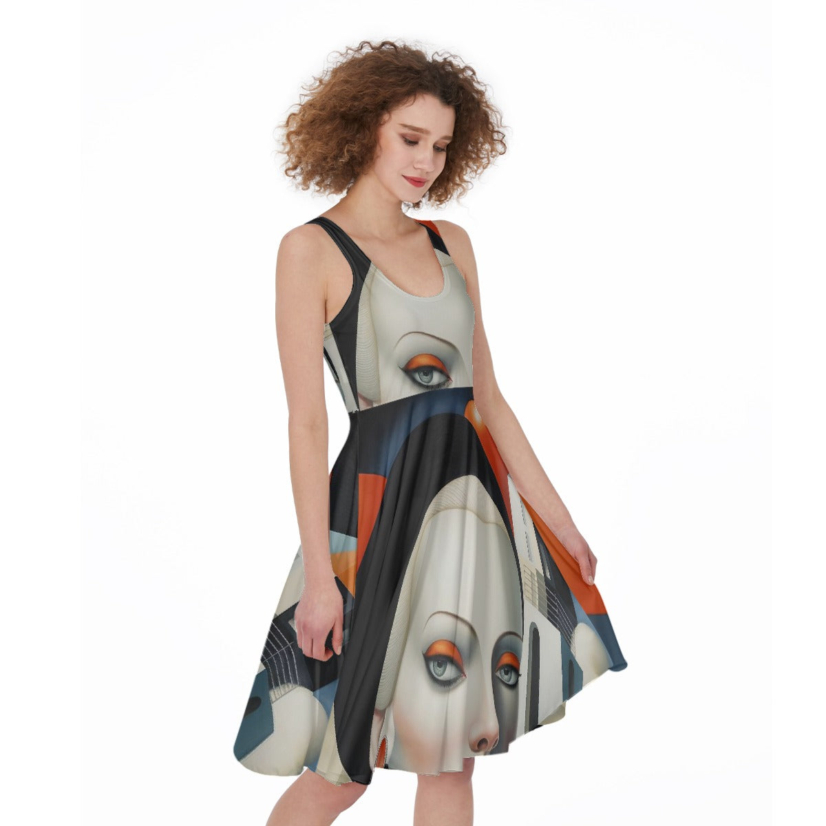 All-Over Print Women's Sleeveless Dress