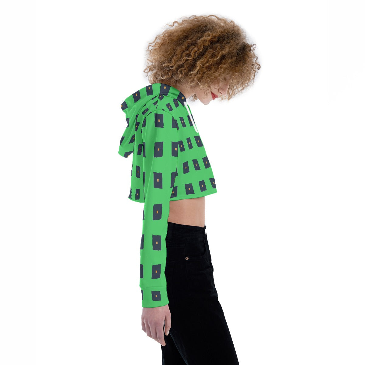All-Over Print Women's Crop Top Hoodie
