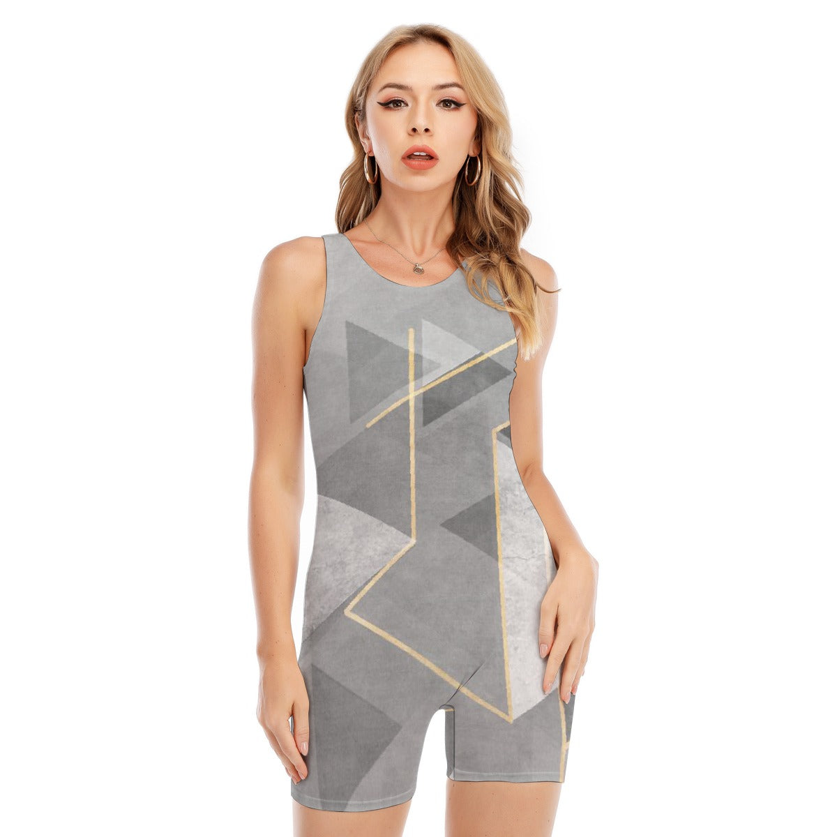 All-Over Print Women's Sleeveless One-piece Swimsuit