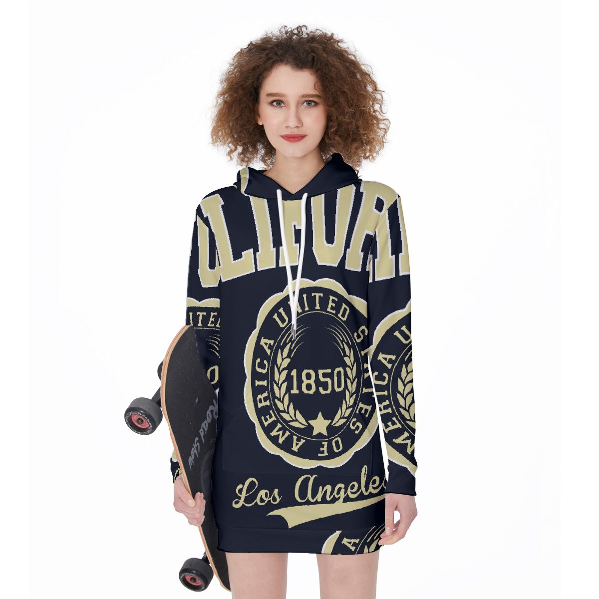 All-Over Print Women's Long Hoodie
