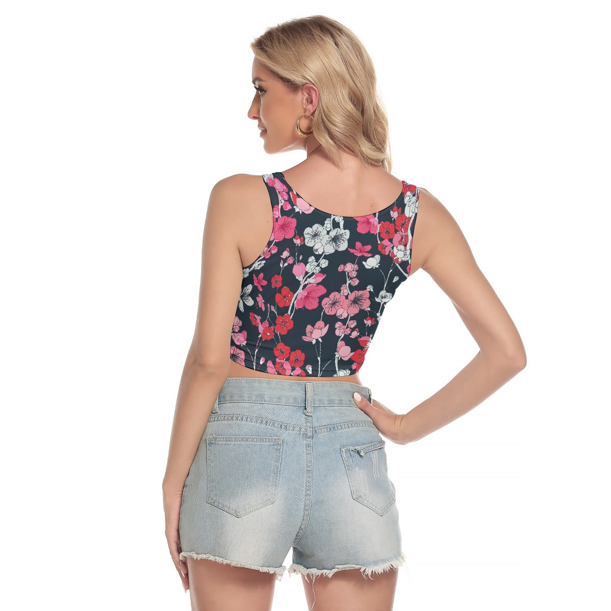 All-Over Print Women's Sport Crop Tank Top