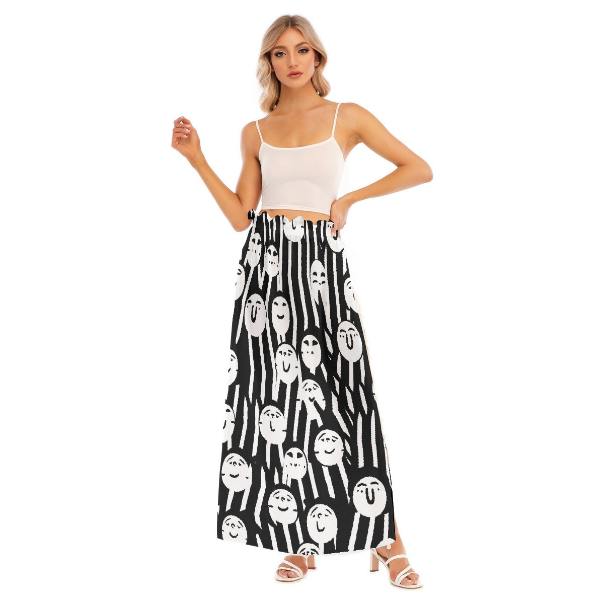 All-Over Print Women's Side Split Skirt
