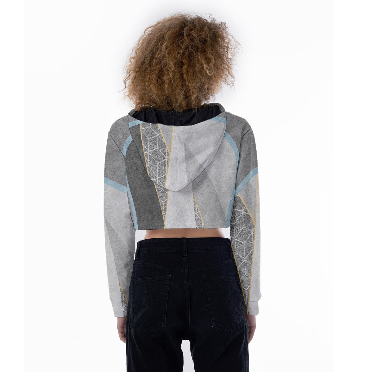 All-Over Print Women's Crop Top Hoodie
