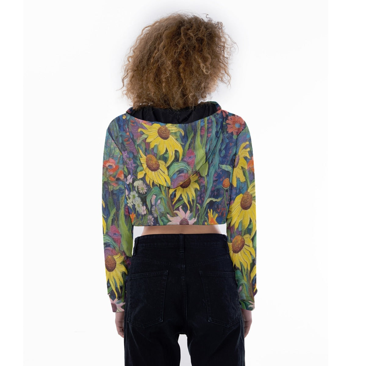 All-Over Print Women's Crop Top Hoodie