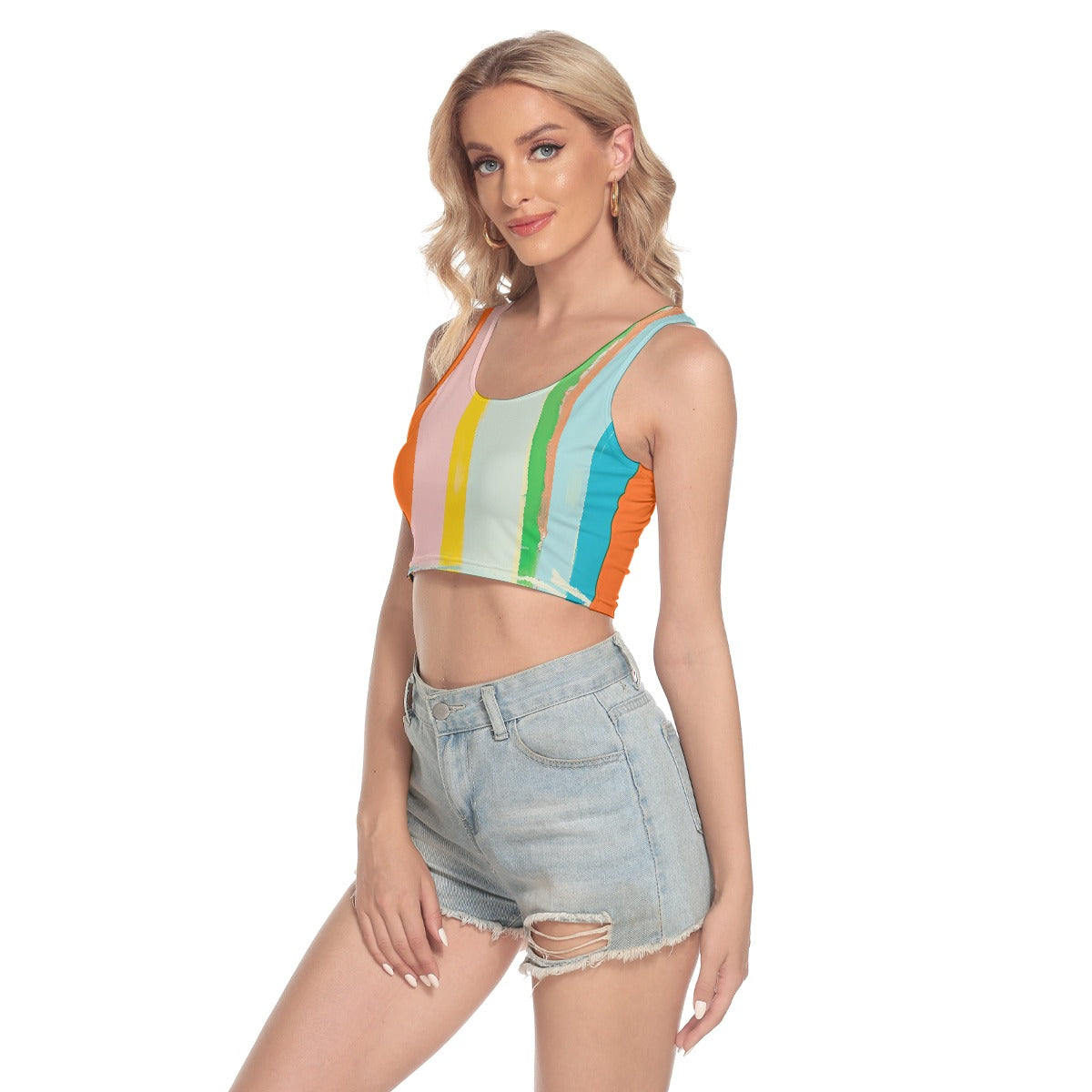 All-Over Print Women's Sport Crop Tank Top