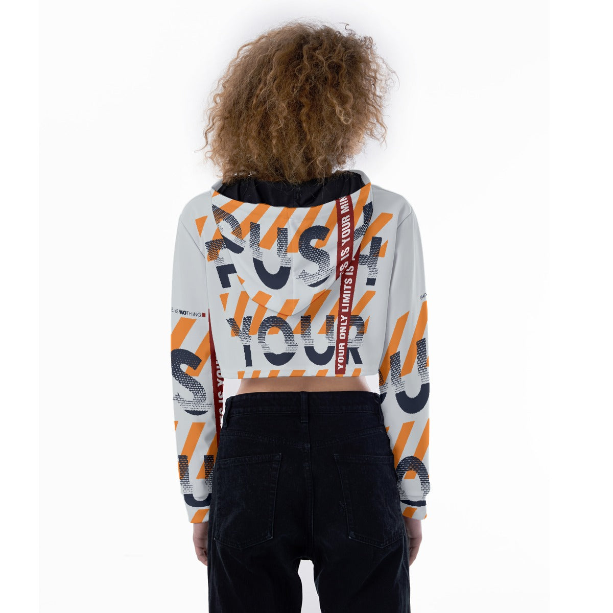 All-Over Print Women's Crop Top Hoodie
