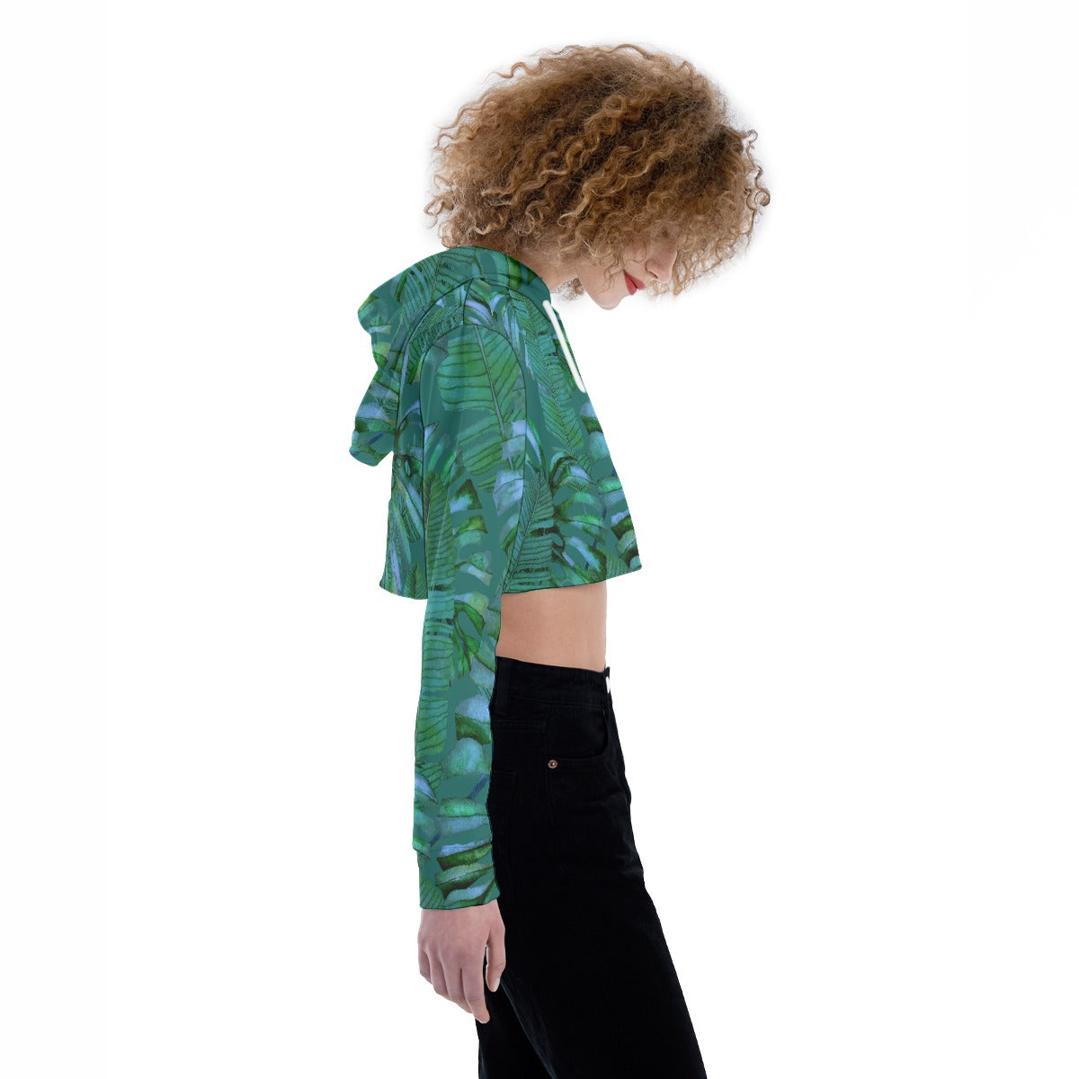All-Over Print Women's Crop Top Hoodie
