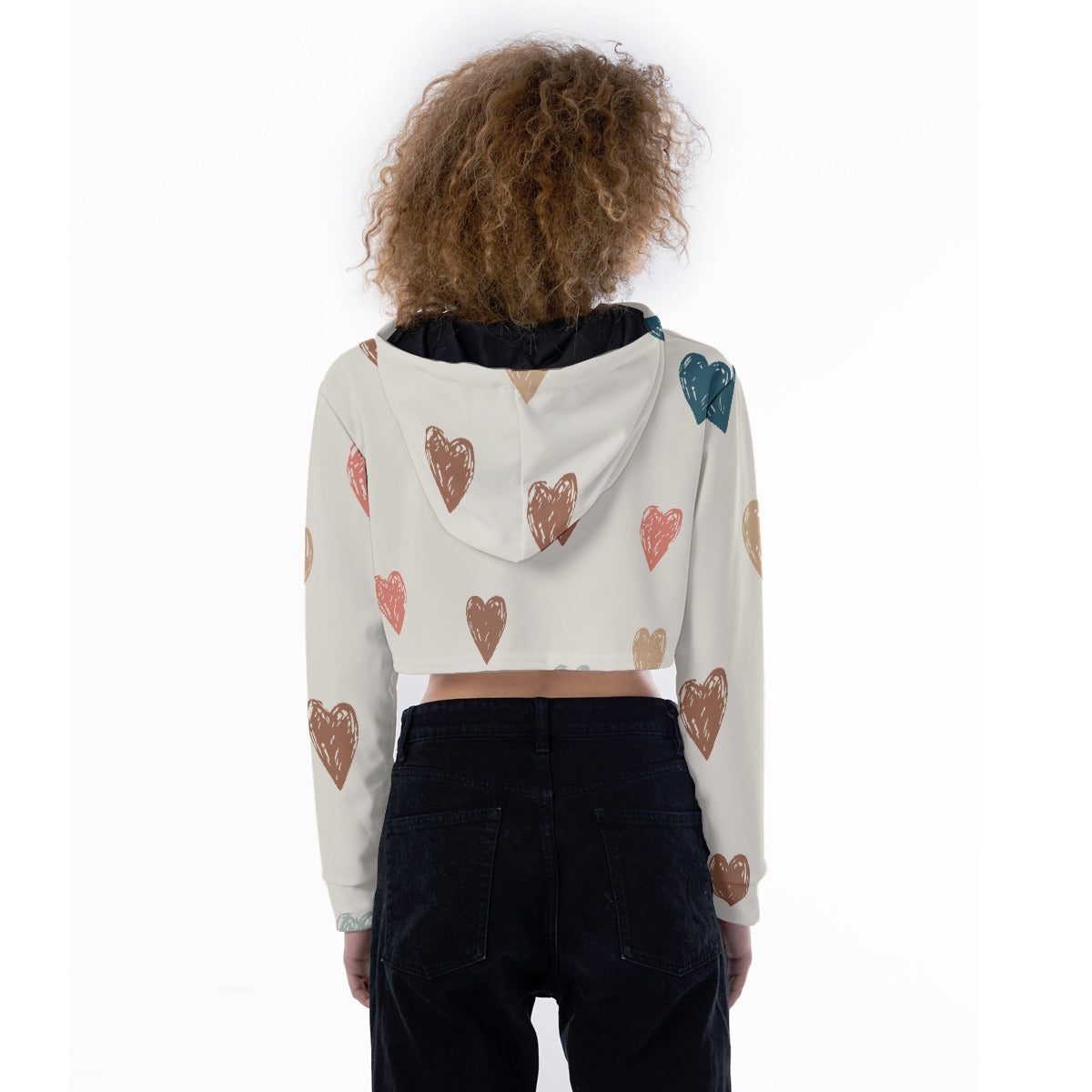 All-Over Print Women's Crop Top Hoodie