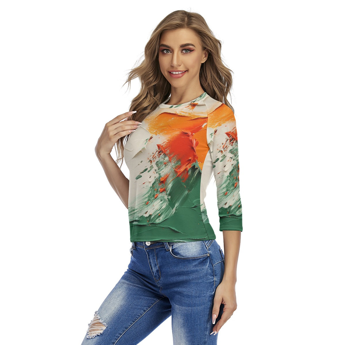 All-Over Print Women's Raglan Sleeves T-shirts