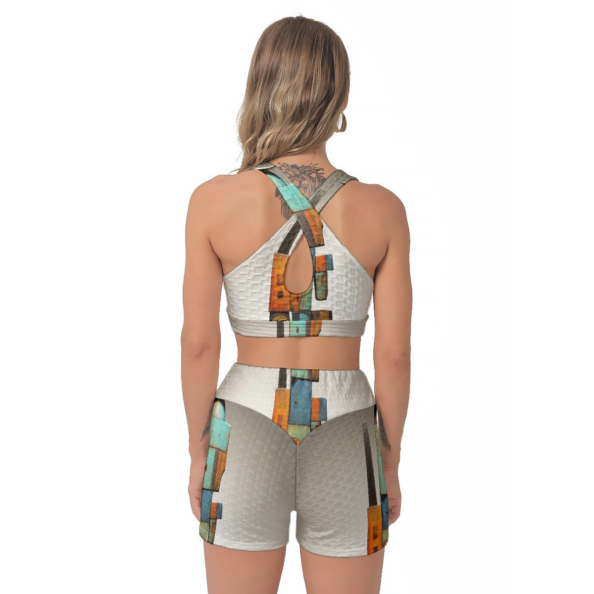 All-Over Print Women's Sports Bra Suit